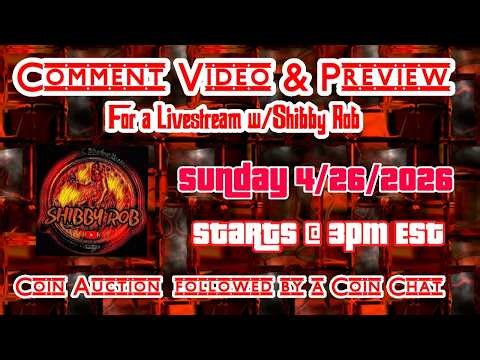 Comment Video & preview for 4/26/26 Livestream (Starts @ 3pm EST)