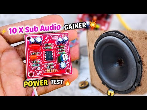 Bass ka Baap! Ultimate 30hz Deep Bass Sub pre Amplifier Testing & Review Full Details..! 4558 IC