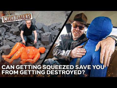 Can Human Crash Cushions Reduce Your Injuries In a Car Accident? | MythBusters
