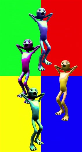 Funny alien dance dame tu cosita (Part 7) 👽🌈 #funny #alien #aliendance #color #crazzyalienz