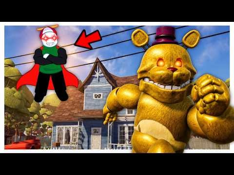 Use Super Poderes Contra El Fredbear Mas Rapido De Hello Neighbor / FNAF Mod