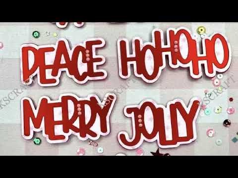 KSCRAFT Bold Christmas Words Cutting Dies Stencils for DIY Scrapbooking Decorative Embossing DIY Pap