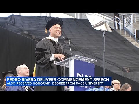 Pedro Rivera delivers commencement speech at Pace University