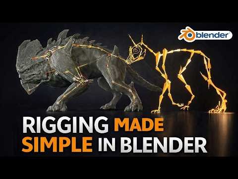 Simple Way To Rig Creatures In blender..