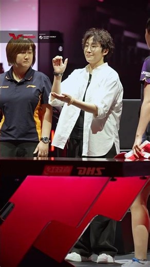 It was so good to see you again here at #SingaporeSmash, Feng Tianwei! 🤩#TableTennis