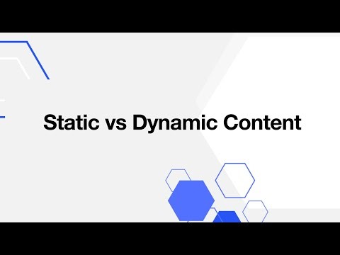 Static vs Dynamic Content