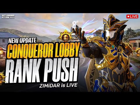 🔴CONQUEROR TOP 100 RANK PUSH LIVE with ZIMiDAR | ROAD TO 1K SUBS🔥 | DAY-105 CONSISTENT STREAMER