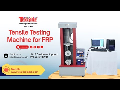 tensile testing machine for frp, frp tensile testing, frp modulus test, elongation test frp, iso 527