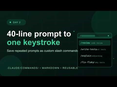 How to turn your repeated prompts into custom slash commands