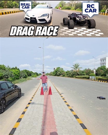 Hyundai Sonata N Line vs RC car Drag Race. | PakWheels.com