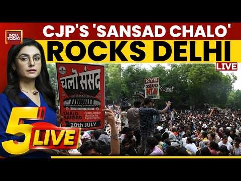 CJP Protest LIVE: CJP 'Sansad Chalo' March | CJP Presents Govt With Demands To End Protest|5ive LIVE