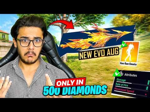 Buying EVO AUG Level 7 in Just 500 Diamonds 😱 | Cheapest EVO Gun in Free Fire?