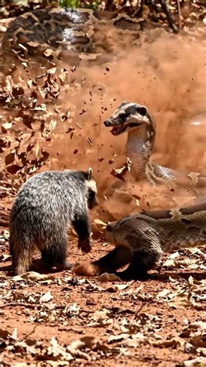 Honey Badger vs Giant Python | Fearless Forest Fight