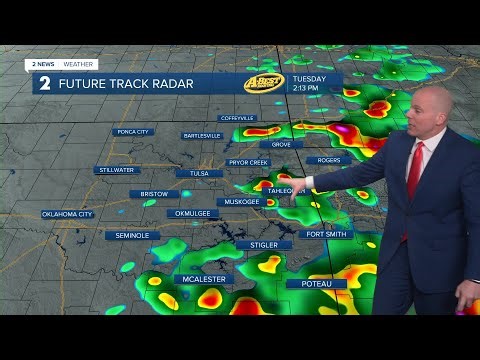 A few storms return to across parts of Green Country Tuesday