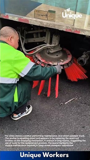 Street Sweeper Brush Replacement: Maintenance in Action!
