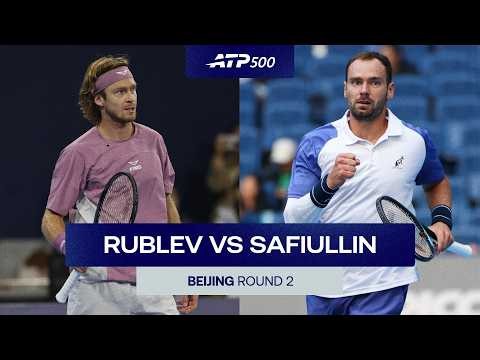 Andrey Rublev vs Roman Safiullin Highlights | Beijing 2026 Round 2