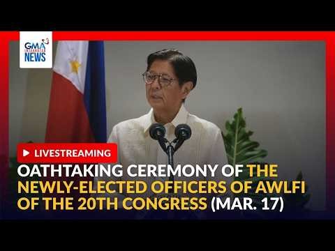 LIVE - Oathtaking Ceremony of the Newly-elected officers of AWLFI... - Replay | GMA Integrated News