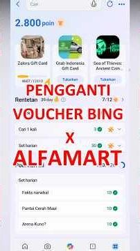 Cara Agar Rewards ALFAMART X BING MUNCUL LAGI #permanacuy #bing
