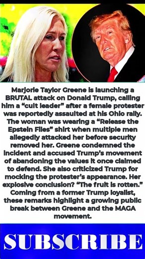 Marjorie Taylor Greene Calls Trump a “Cult Leader” After Shocking Rally Attack!