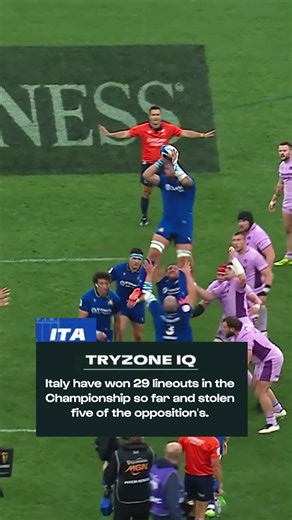 TryZone IQ gives us the real-time insight to look beyond the numbers and uncover how Italy’s lineout defence is helping shape their game plan 🏉 Check out an example from this year's #GuinnessM6N here 🙌