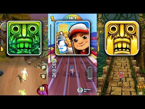 Temple Run 2 Earth Day Vs Subway Surfers showdown Vs Temple Run endless run game play android ios