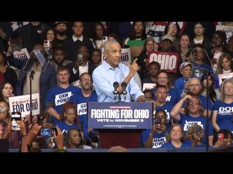 Obama rallies with Acton, Brown in Cleveland as both parties ramp up Ohio campaigns