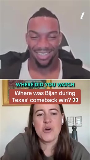 Where was Bijan during Texas’ comeback win?