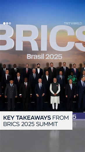 The BRICS 2025 Summit is wrapping up in Rio de Janeiro, Brazil, with leaders calling for UN reform, fairer financial systems, and stronger multilateralism, while denouncing Israeli actions in Gaza. | TRT World