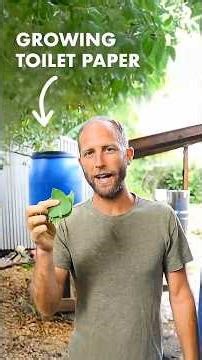 Man Growing His Own Toilet Paper! #diy #offgrid #composting #toilet