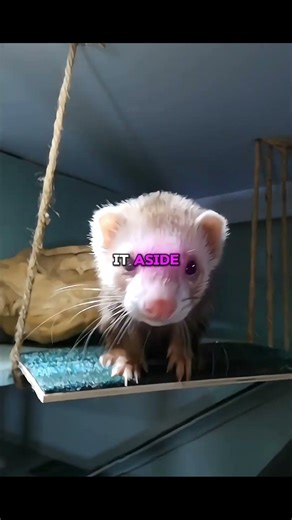 This ferret surprised his Owner #shorts