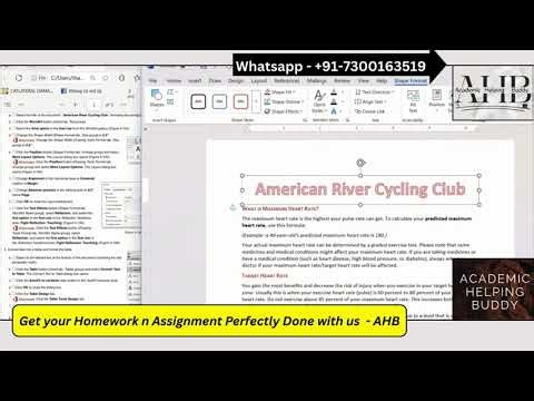 Word Chapter 4 Guided Project 4-2 Complete Tutorial | SIMnet American River Cycling Club Guide