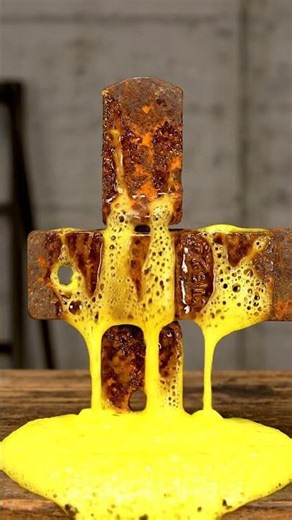 INSANE Foam Reaction Cleans Barn Door Hinge in 10 Seconds! 😮✨