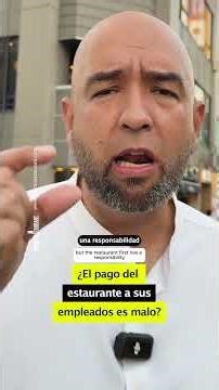 ¿El sueldo de los empleados del restaurante es malo?