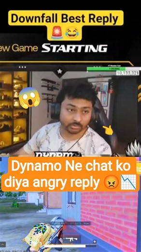 Dynamo Ne LIVE Chat Ko Diya Angry Reply 😳🔥| “Downfall” Comment Ka Savage Answer!#Dynamo#GamingShorts