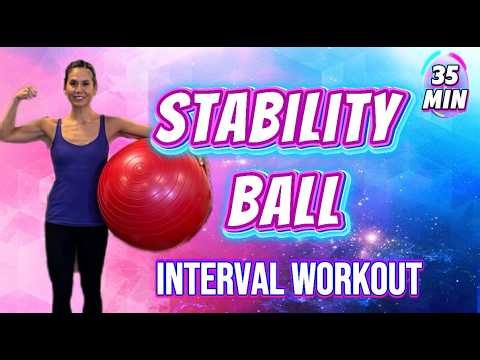 Core-Powered Cardio & Strength | 30-Min Stability Ball Workout