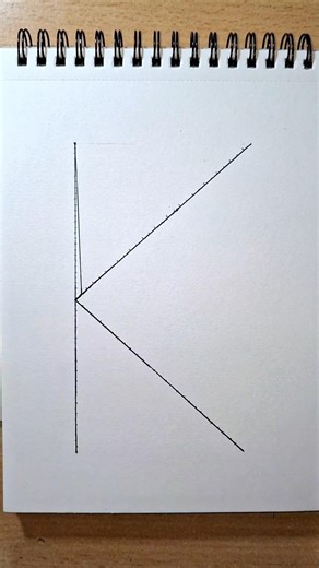 Mesmerizing K Line Art Design