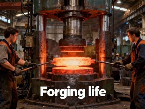 Inside the forging factory tour True Craftsmen Working Together in Extreme Heat #process #forging