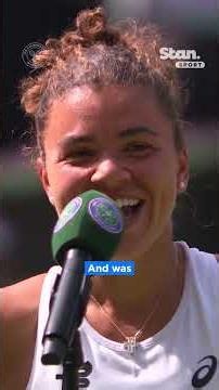 Jasmine Paolini made sure to thank Roger Federer! 🫶 #StanSportAU #Wimbledon