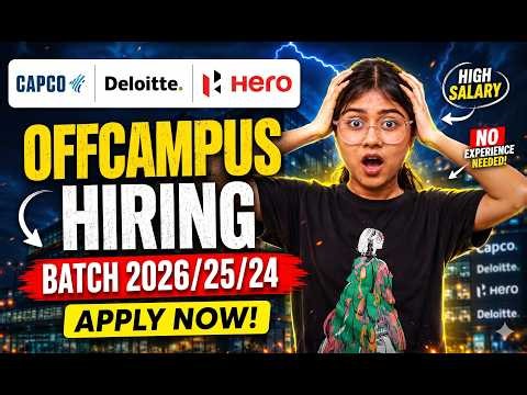 Capco(Wipro). Deloitte & Hero Hiring | Batch 2026/2025/2024