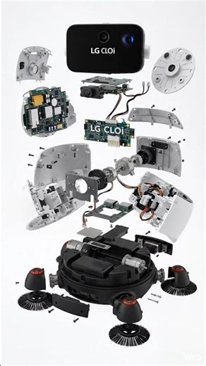 LG Cloi Robot Vacuum Exploded View😱 #shorts