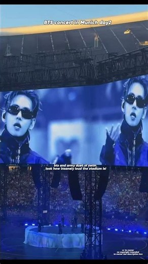 bts and army duet of swim. look how insanely loud the stadium is! 😩