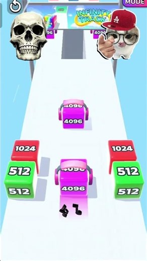 🟥Cube evolution is SATISFYING AF #squarerace #addictive #satisfying #shorts