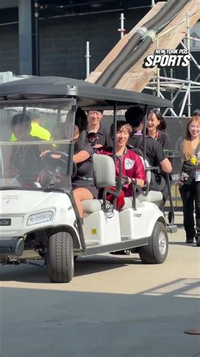 BTS gets congratulated after their FIFA World Cup Halftime performance! 🎤⚽️ #shorts