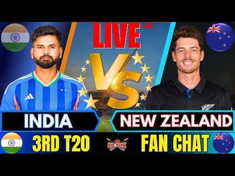 🔴LIVE: India vs New Zealand 3rd T20 Fan Chat, live match Score | IND vs NZ Live Final Match Today