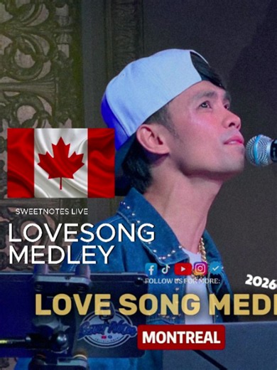 Love Song Medley Sweetnotes Live Montreal — duet concert covers