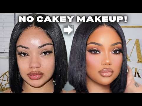 This SOFT GLAM Looks Like SKIN 😳✨