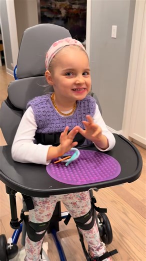 In this video I’m speaking to Mila in Lithuanian and English—both are part of her world 🤍 Mila lives with a rare neurological condition called STXBP1. Many children with STXBP1 do not develop verbal speech, or their speech is very limited. Communication often looks different—through sounds, expressions, eye contact, movement, and connection rather than words. We are also learning to use an eye-gaze communication device. It’s a slow process and will take time, patience, and practice—but every sm