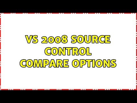 vs 2008 Source Control compare options