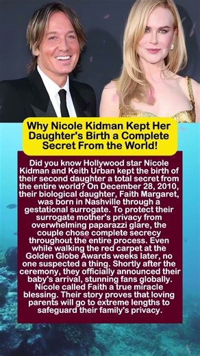 The Secret Birth That Nicole Kidman and Keith Urban Hid From the World
