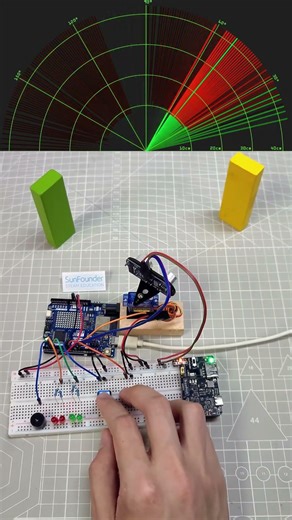 Manual-Controlled Arduino Radar System 🚨 #arduino #arduinoproject